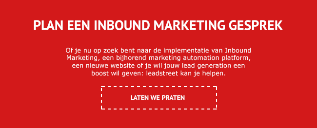 Plan een Inbound Marketing gesprek