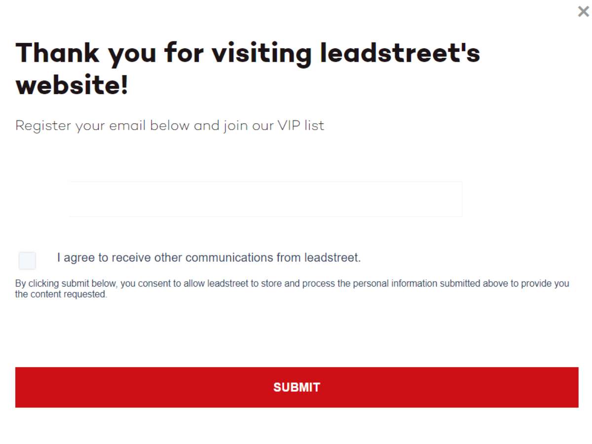 Advanced pop up