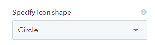 specify icon shape