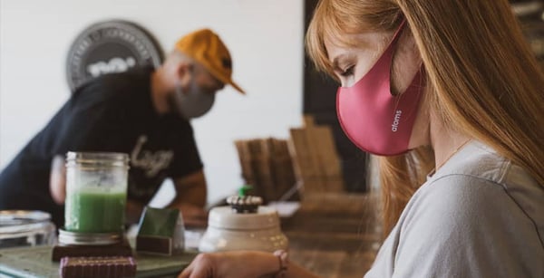 Use of organic and reusable face masks to lessen plastic pollution