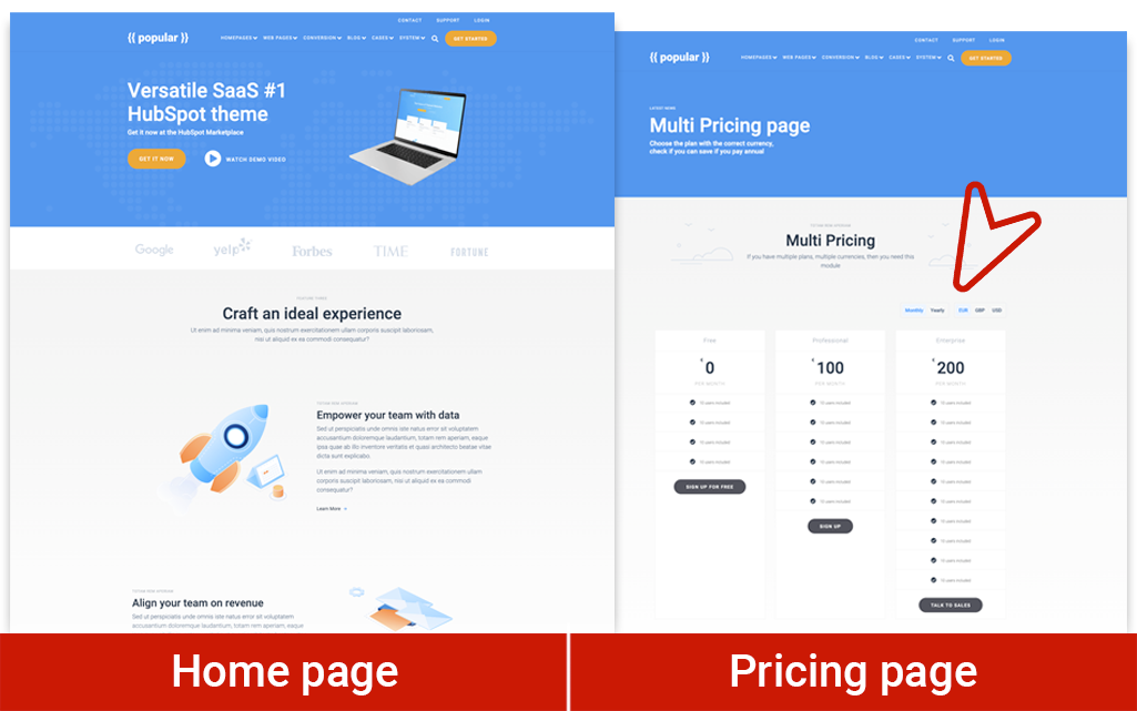 popular pro theme