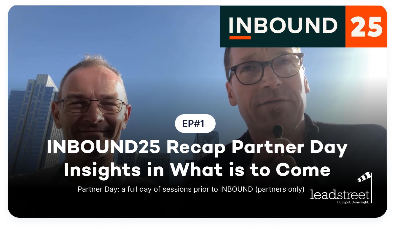 INBOUND25 Partner day -  Insights in What is to Come